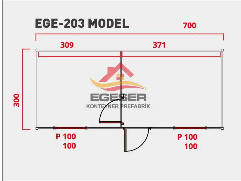 EGE-203 Sandviç Panel Konteyner