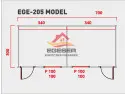 EGE-205 Sandviç Panel Konteyner