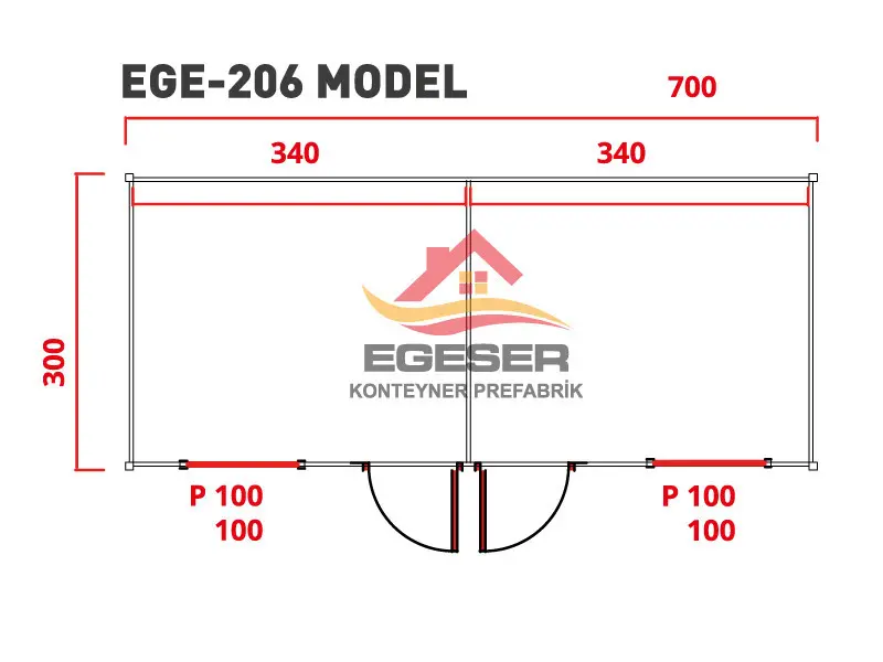 EGE-206 Sandviç Panel Konteyner