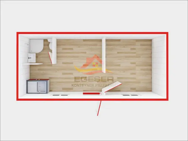 EGE-210 Sandviç Panel Konteyner