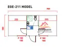 EGE-211 Sandviç Panel Konteyner