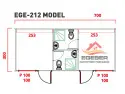 EGE-212 Sandviç Panel Konteyner