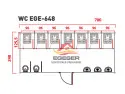 EGE-648 Konteyner Tuvalet Kabini Egeser Konteyner Prefabrik İzmir üretimi çoklu WC konteyneri