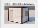 EGE-501 Konteyner Güvenlik Kabini - Egeser Konteyner Prefabrik İzmir üretimi taşınabilir güvenlik konteyneri