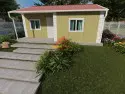 EGE-105 50 m² tek katlı prefabrik ev veranda 4,75 m²