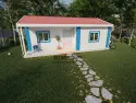 52 m² prefabrik ev veranda 6,5 m² banyo wc 3,5 m²