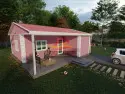 60 m² tek katlı prefabrik ev EGE-108 dış görünüm