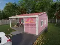 60 m2 prefabrik ev verandası 12,68 m² EGE-108