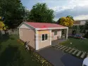 60 m² tek katlı prefabrik ev 2+1 – EGE-109 ön görünüm