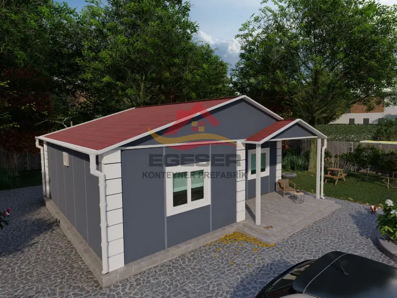 64 m2 prefabrik ev EGE-110 dış görünüm