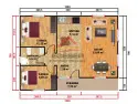 78 m2 2+1 prefabrik ev planı EGE-113 (7.80x10.00)