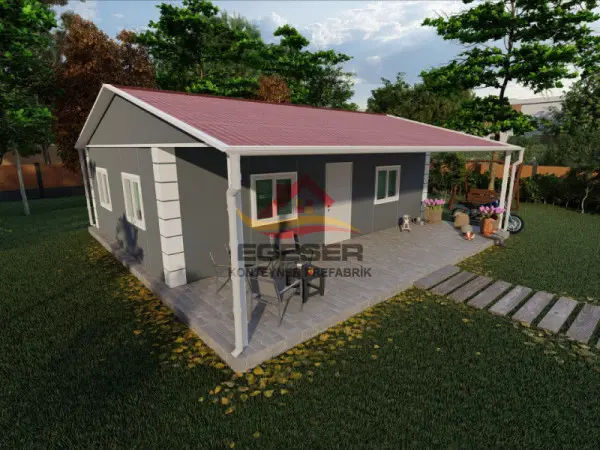 80 m2 prefabrik ev EGE-114 dış görünüm 1