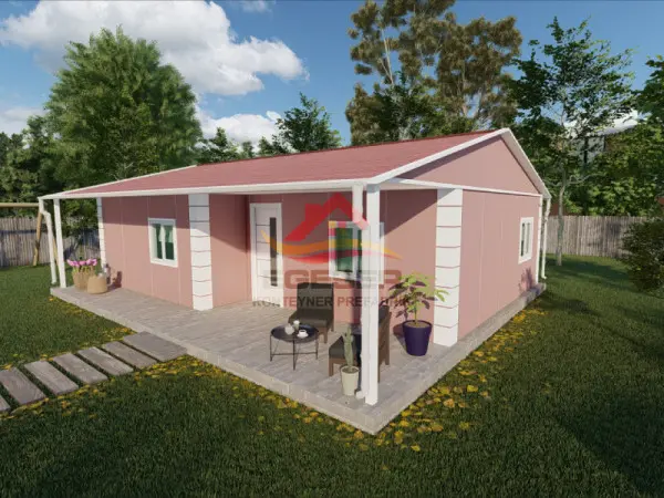 91 m2 prefabrik ev EGE-115 dış görünüm 1