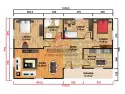 101 m2 prefabrik ev planı EGE-116 3+1 yerleşim krokisi