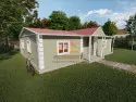 105 m2 tek katlı prefabrik ev EGE-117 farklı açı dış cephe