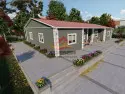EGE-121 142 m2 tek katlı prefabrik ev dış görünüm 4+1