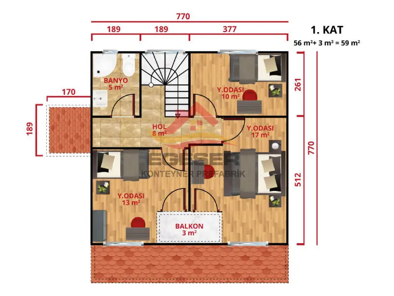 131-m2-3+1-dubleks-prefabrik-ev-kat-plani-2-egeser-konteyner.webp